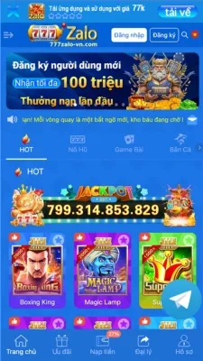 TẢI VỀ Ứng dụng 777ZALO